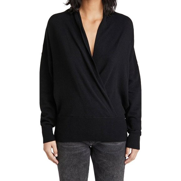 ❤️SOLD❤️Nili Lotan Lakota Cashmere Wrap Black - Picture 2 of 10